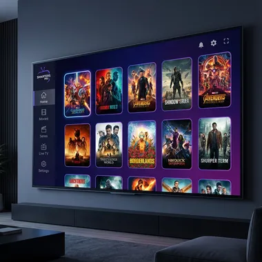 Interface TV Smarters Pro IPTV 2026
